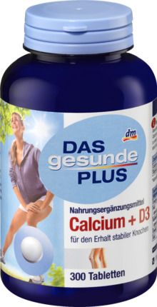 Das gesunde Plus Calcium + 3D Tabletten  + D3 , 300 
