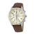 Seiko Men's Chronograph Beige Dial Brown Genuine Leather