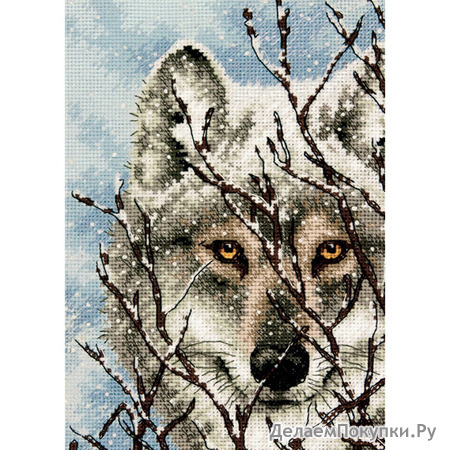 Dimensions Needlecrafts Counted Cross Stitch, Wolf