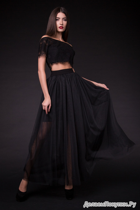 Юбка Alba (maxi) - black: Cocoon