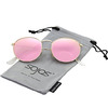  SojoS Small Round Polarized Sunglasses Mirrored Lens Unisex Glasses SJ1014 3447