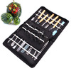 Lzndeal 46 Pcs/Set Vegetable Fruit Carving Tool Stainless Steel Watermelon Cutting Slicing DIY Assorted Cold Dishes Tools