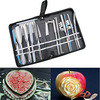 Agile-Shop Culinary Carving Tool Set Fruit Vegetable Food Garnishing/Cutting/Slicing Garnish Tools Kit (20 pcs)