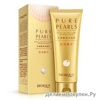 ПЕНКА ДЛЯ УМЫВАНИЯ С ЭКСТРАКТОМ ЖЕМЧУГА BIOAQUA PURE PEARLS CLEANSER 100ГР