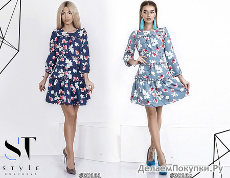 Платье цветы