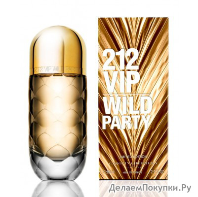 CAROLINA HERRERA 212 VIP WILD PARTY EAU DE TOILETTE 80ML