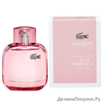 LACOSTE EAU DE LACOSTE L.12.12 POUR ELLE SPARKLING EAU DE TOILETTE 90ML