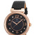 Cabochon CABOCHON-16561-RG-01 Saga Black Genuine Leather and Mother of Pearl Dial