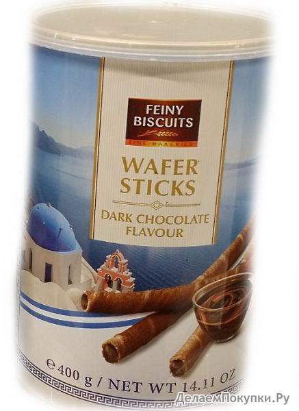  FEINY BISCUITS darc chocolate flavour, 400 .