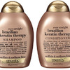 Organix Ever Straight Brazilian Keratin Therapy, DUO Set Shampoo + Conditioner, 13 Ounce, 1 Each