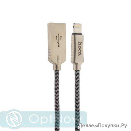 USB - Hoco U10 Zinc Alloy Reflective Knitted Lightning (1.2 ) 