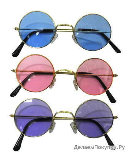 Rhode Island Novelty John Lennon Colored Sunglasses