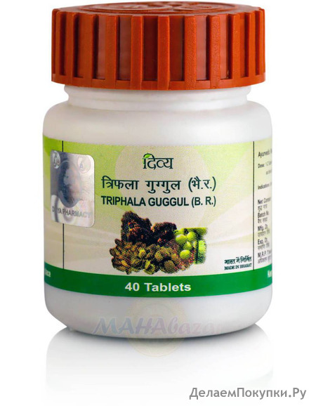     ,    , 40 , ; Triphala Guggul, 40 tabs, Patanjali