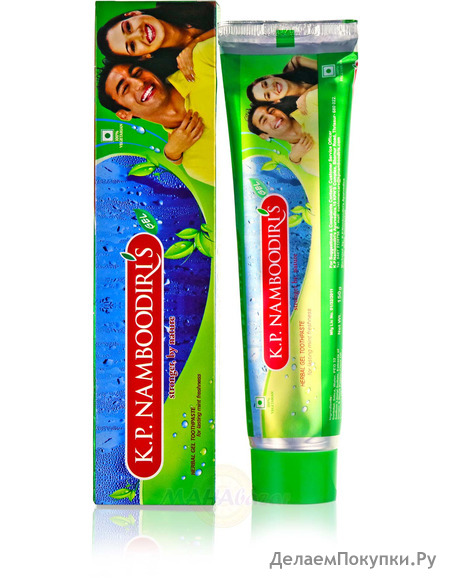    , 150 ,  .. ; Herbal Gel toothpaste, 150 g, K.P. Namboodiri's