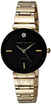 Anne Klein 2434BKGB Women's Diamond Alloy Black Dial