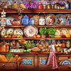 Plates in Kitchen counted cross stitch kits 625x437stitch,121x89cm DIY embroidery kits, Super big cross stitch kits