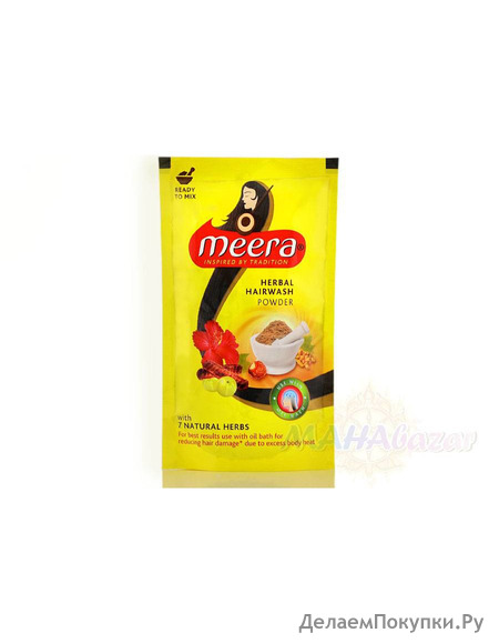    , 40 ,   ; Meera Herbal Hairwash Powder, 40 g, CavinKare
