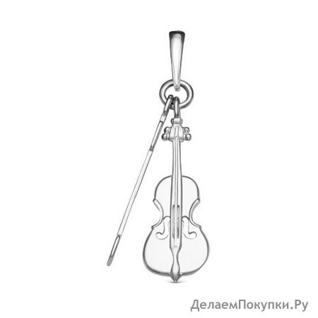 Серебряная подвеска "Виолончель" - 985
