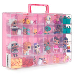 Bins & Things Toy Storage Organizer and Display Case Compatible with LOL Dolls, Shopkins and LPS Figures - Portable Adjustable Box w/Carrying Handle
