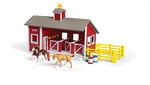 Breyer Stablemates Red Stable and Horse Set