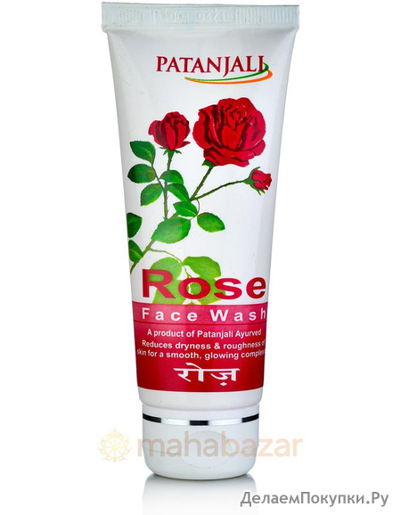     , 60 , ; Divya Rose Face Wash, 60 g, Patanjali