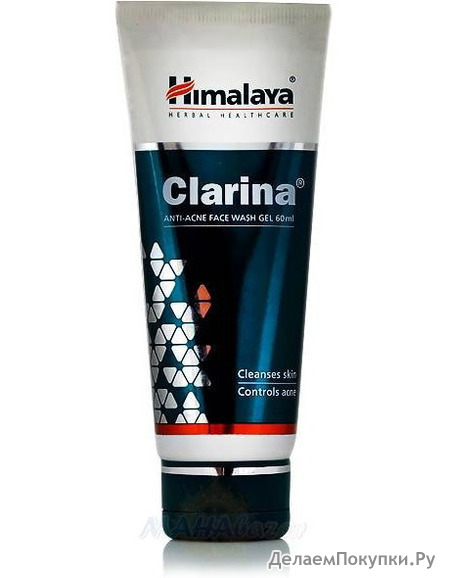         , 60 ,  ; Clarina Anti-Acne Face Wash Gel, 60 ml, Himalaya