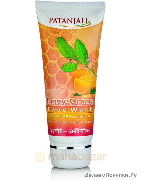      , 60 , ; Honey & Orange Face Wash, 60 g, Patanjali