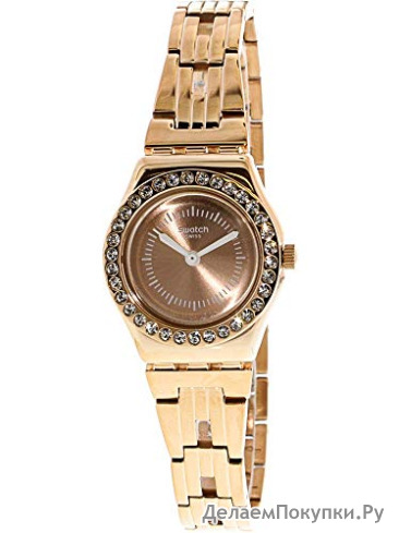Swatch Irony Kiroyal Rose Gold Dial Stainless Steel Ladies Watch YSG154G