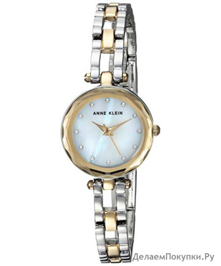 Anne Klein Dress Bracelet Watch with Swarovski Crystals