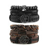 HZMAN Mix 6 Wrap Bracelets Men Women, Hemp Cords Wood Beads Ethnic Tribal Bracelets Leather Wristbands (Tree of life)