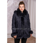 Женское меховое пальто из лисы Артикул:RE-5363-GR
