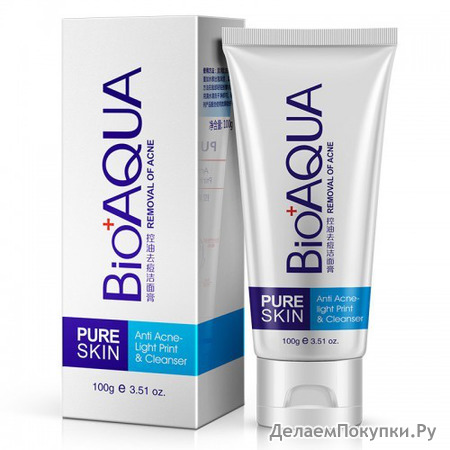 Пенка для умывания анти акне Bioaqua Pure Skin, 100 гр