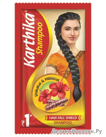       , 5 ,  ; Karthika Shampoo, Shikakai & Hibiscus, 5 ml, CavinKare