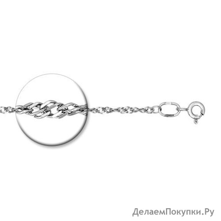 Серебряная цепь 45 см. Сингапур 2,5 мм