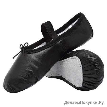 CIOR Ballet Slippers Leather Dance Shoes Yoga Gymnastics Flats(Toddler/Little/Big Kid/Women)