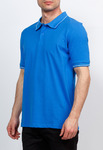 G134 (голубой), Джемпер мужской с воротником поло короткий рукав