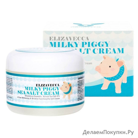        ELIZAVECCA Milky Piggy Sea Salt Cream 100g