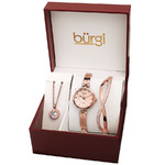 Burgi BUR212RG-S Women's Alloy Rose Gold-tone Dial