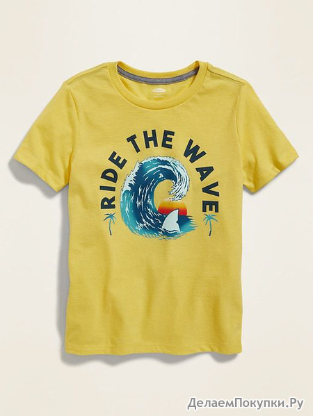 Graphic Crew-Neck Tee for Boys