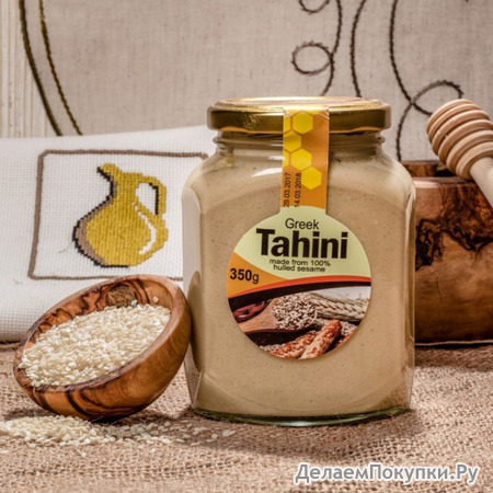 Тахини (паста из кунжута) с добавлением натурального меда,  ст. банка, 350 гр