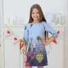 Платье нарядное для девочки арт. ИР-1801, цвет голубой/воздушный шар