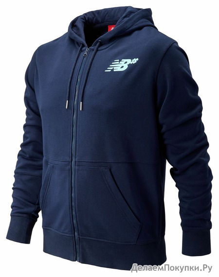 New Balance Men's Numeric Full Zip Hoodie Navy