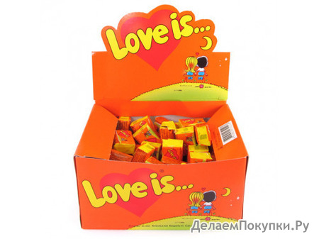 Жев.резинка "Love is" Апельсин-Ананас 4,2гр  /Турция/