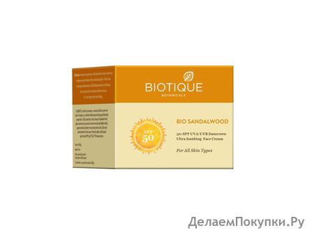       , SPF 50+ Bio Sandalwood Biotique 50 