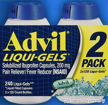 Advil Liqui-Gels Pain Reliever 2 Pack ( 240 Count Each )