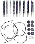 Knit Picks Options Wood Interchangeable Knitting Needles Set - US 4-11 (Majestic)