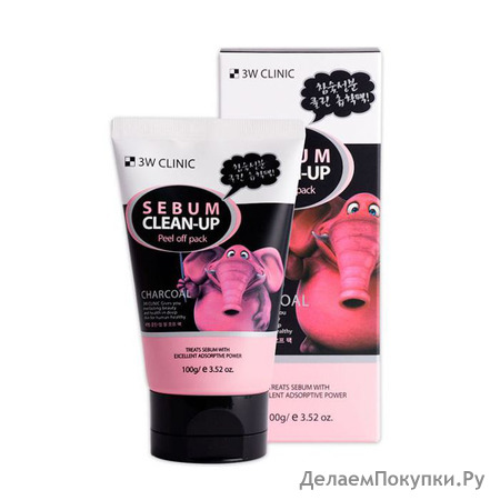 3W CLINIC Sebum Clean-Up Peel Off Pack -   