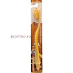 Nano Gold Toothbrush Зубная щетка c наночастицами золота, сверхтонкой двойной щетиной, средней жесткости, стандартная чистящая головка, изогнутая ручка