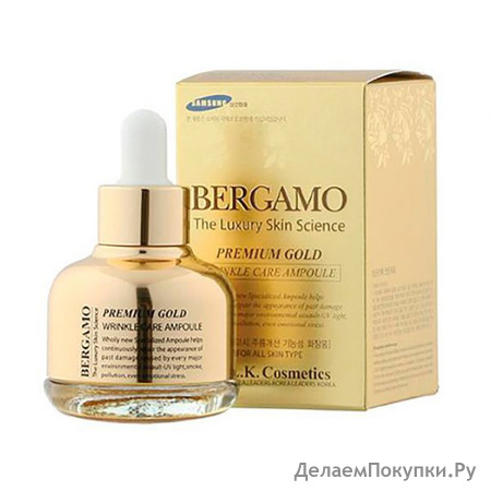 Bergamo Premium Gold Wrinkle Care Ampoule     , 30