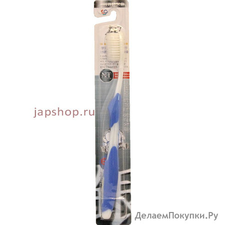 Nano Silver Toothbrush Зубная щетка c наночастицами серебра, сверхтонкой двойной щетиной, средней жесткости, стандартная чистящая головка, прямая ручка